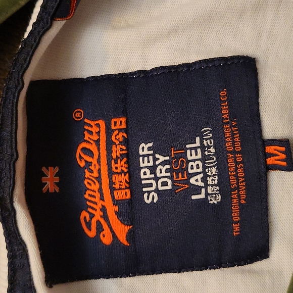 REAL SUPER DRY VEST LABEL SLEEVELESS T-SHIRT ๐ SIZE M - Picture 11 of 11